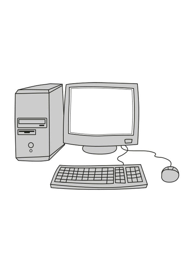 Un dibujo de un portatil