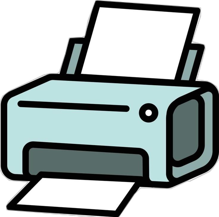 Un dibujo de una impresora